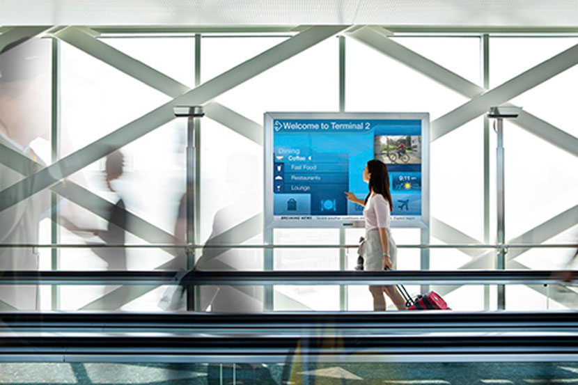 Digital signage for transportation