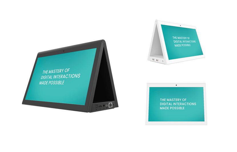 Double engagement digital signage assessories